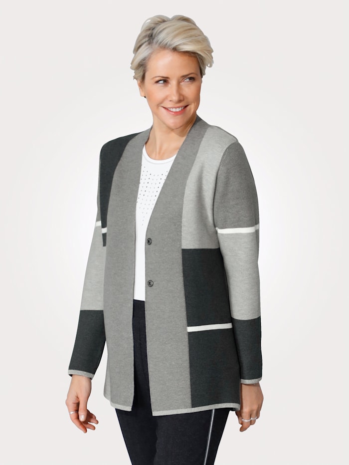 Gilet en maille Rabe Gris::Anthracite