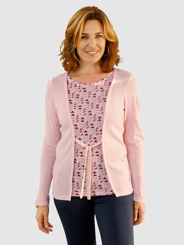 Image of Pullover Paola Rosé::Grau::Brombeere