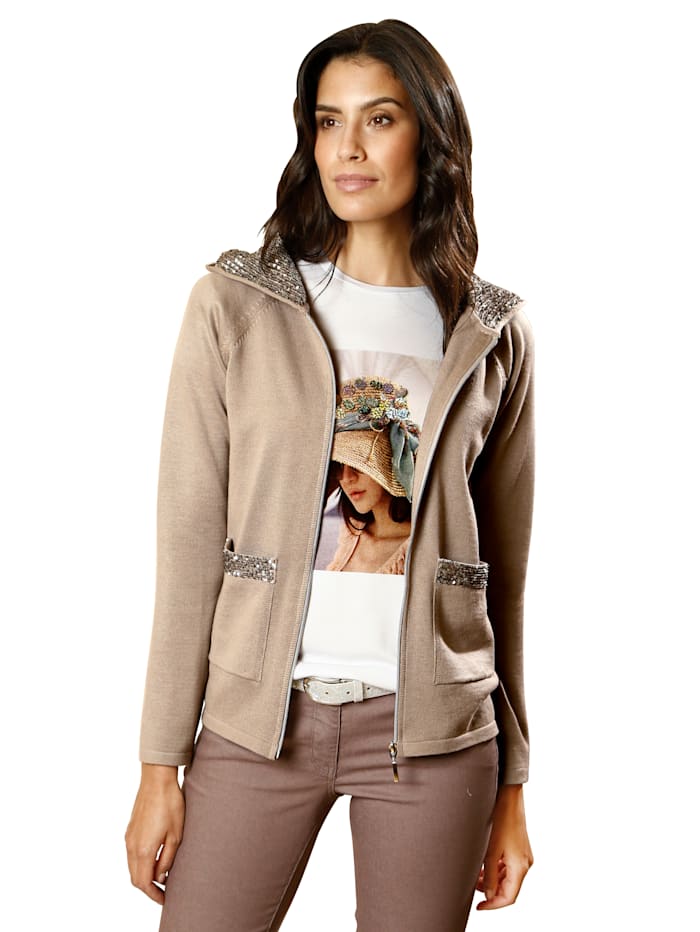 Gilet maille AMY VERMONT Taupe