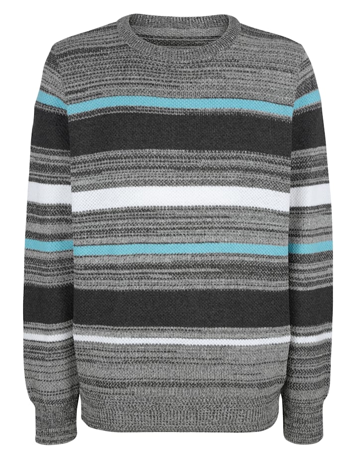 Pull-over Roger Kent Gris::Turquoise