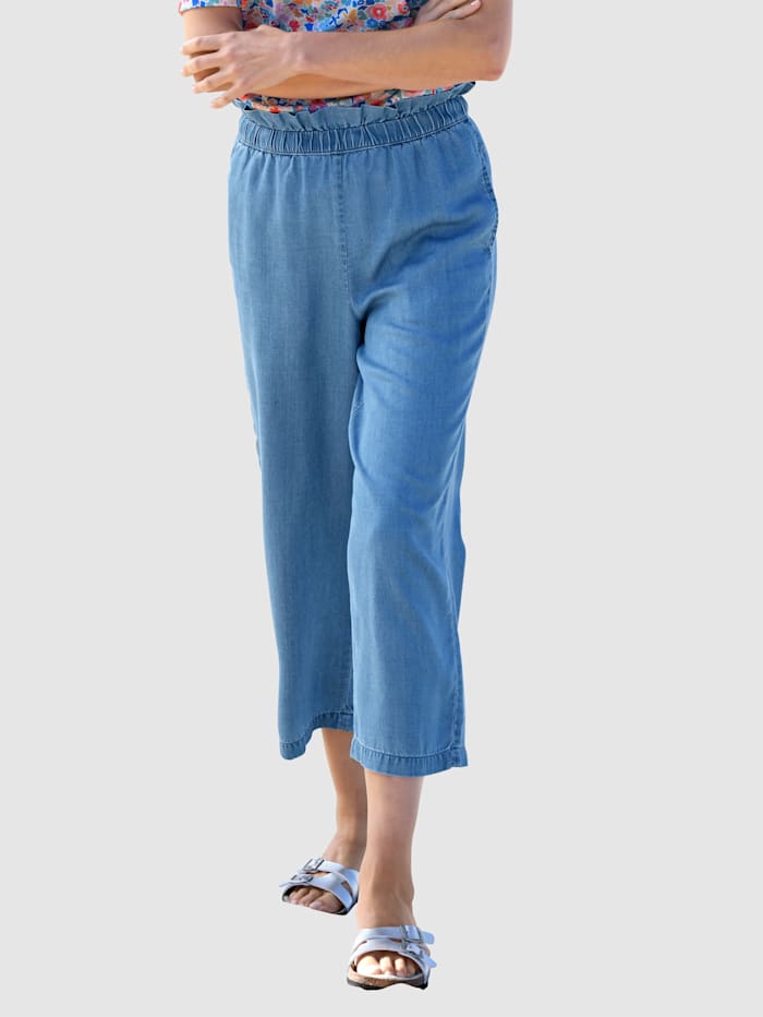 Image of Culotte basically you Blue bleached