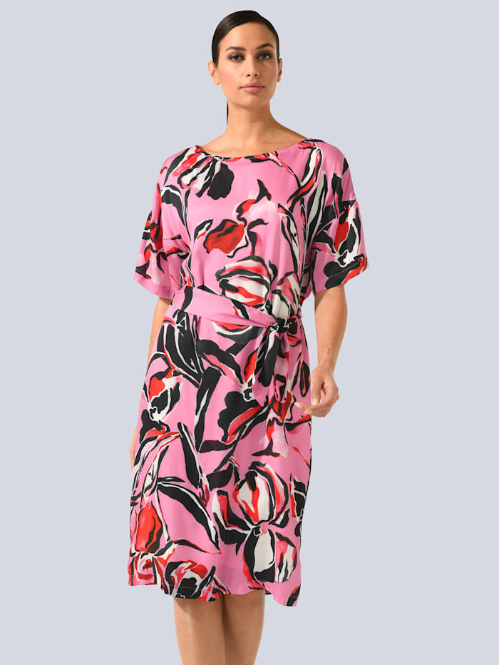 alba moda - Kleid mit U-Boot Ausschnitt  Rosé