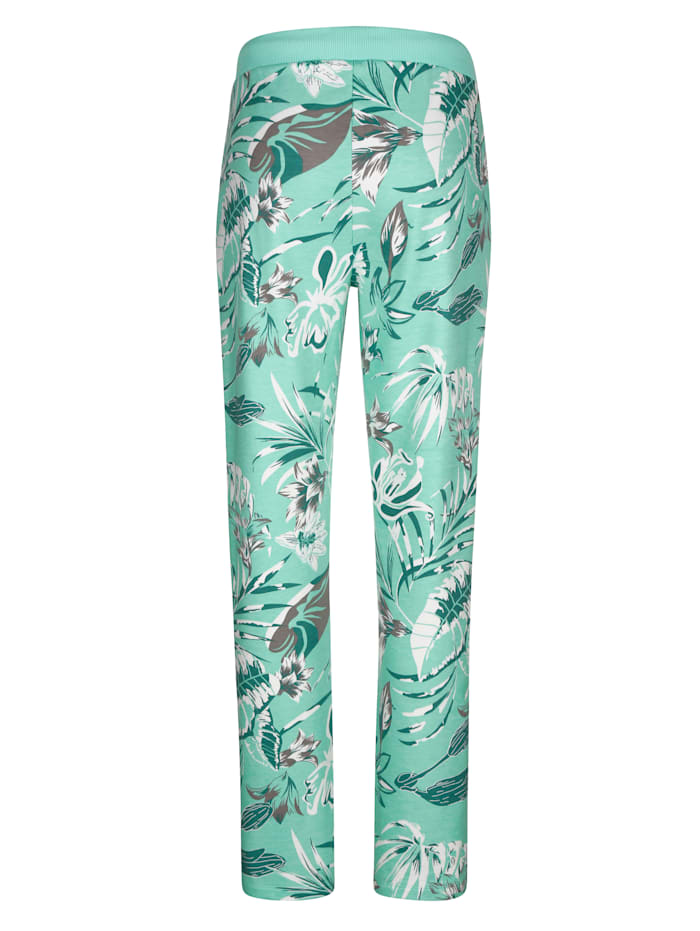 Pantalons de loisirs à motif mode devant et dos Harmony Vert clair/Jade/Gris
