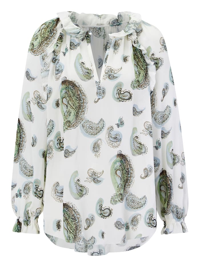 Image of Bluse mit Paisley-Muster GUSTAV Off-white