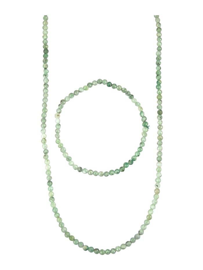 KLiNGEL 2 delige sieradenset met smaragden Groen online kopen