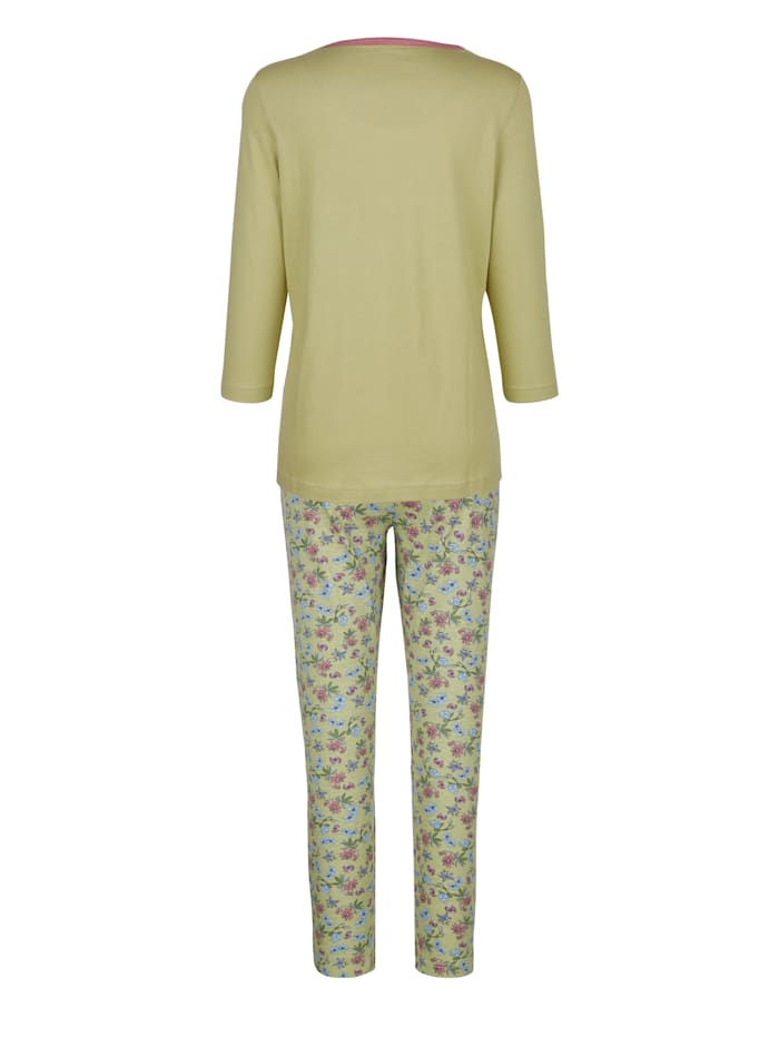 Pyjamas par lot de 2 pratique Harmony Vieux rose/Vert jonc