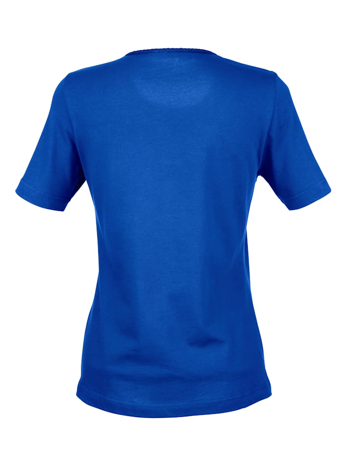 MONA Shirt met Pima-katoen  Royal blue