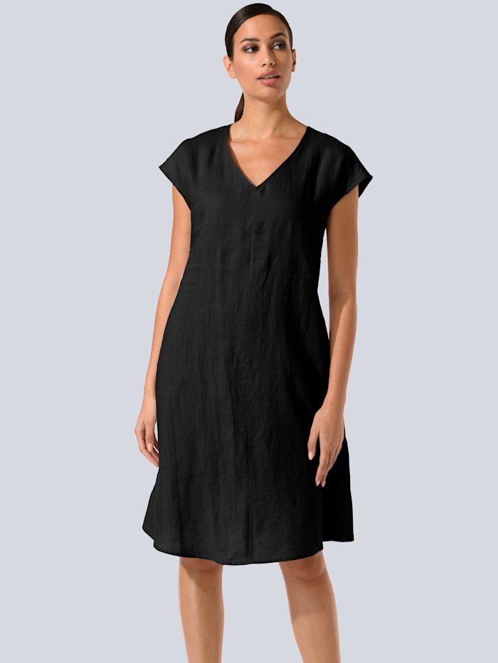 alba moda - Kleid mit V-Ausschnitt  Schwarz