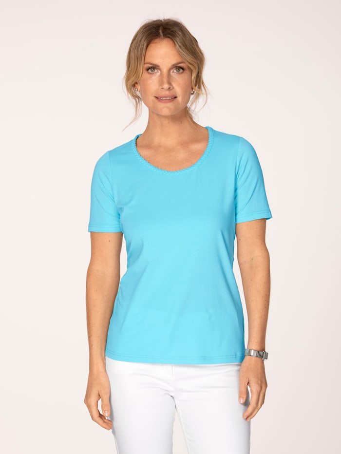 Shirt met Pima-katoen MONA Turquoise