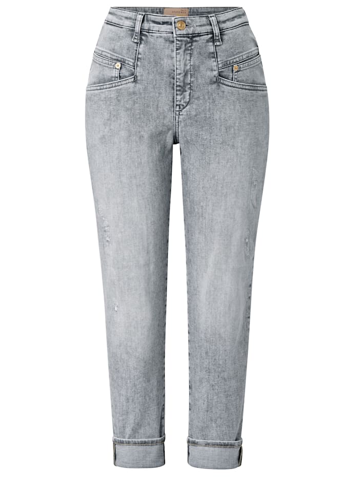 Image of Jeans mit Used-Details MAC Hellgrau