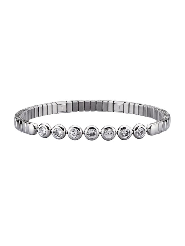 Armband mit 2 Magneten Magnetic Balance Silberfarben 1011185949