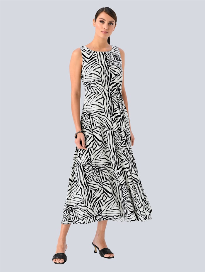 alba moda - Kleid mit allover Print  Schwarz