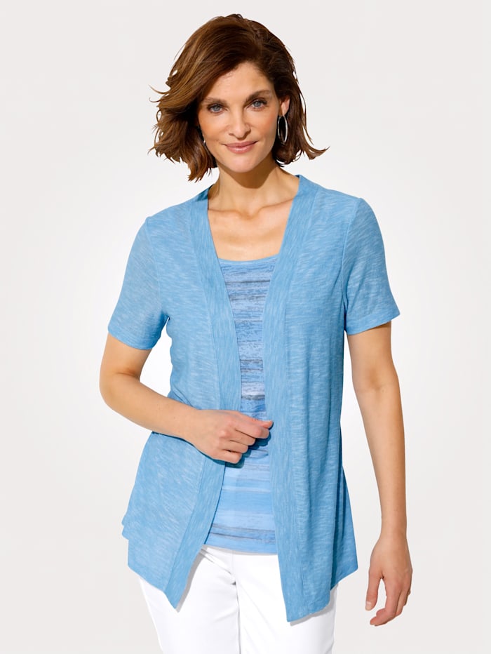 2-in-1-shirt van vlamgaren MONA Lichtblauw