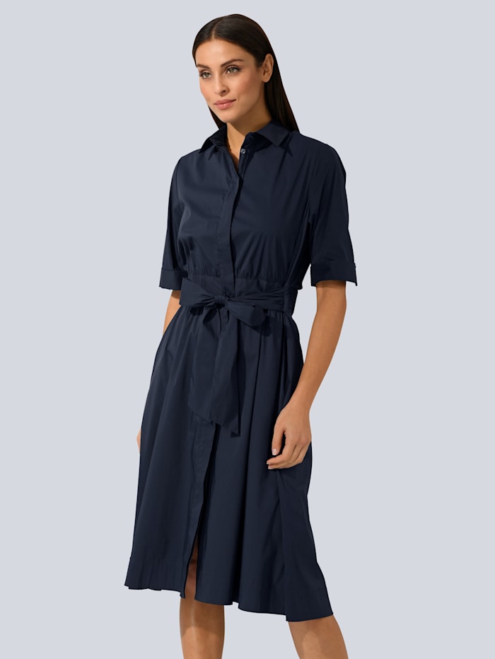 alba moda - Kleid mit Kragen  Marineblau
