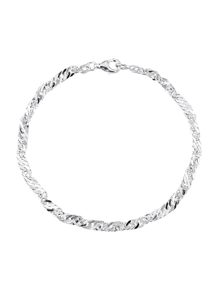 WENZ Armband van echt zilver, 19 cm Zilverkleur