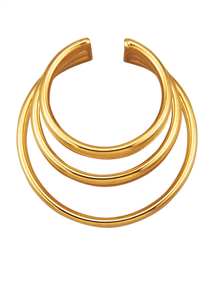 Clip d'oreilles 3 anneaux Coloris or jaune