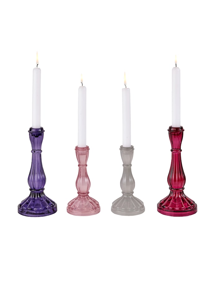 Set van 4 kaarsenstandaards MARAVILLA Multicolor