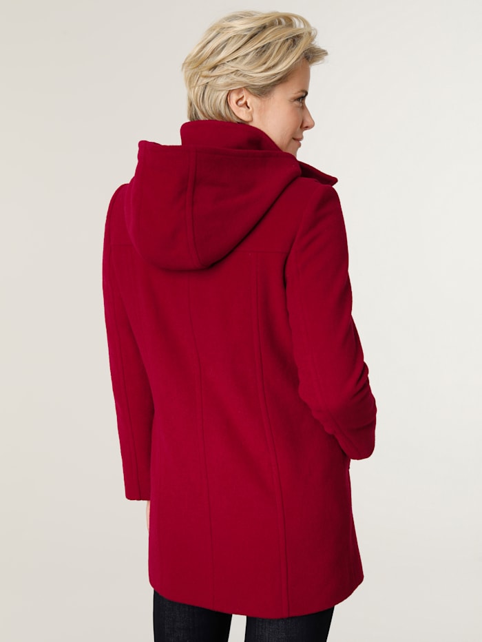 Duffle-coat avec capuche MONA Rouge