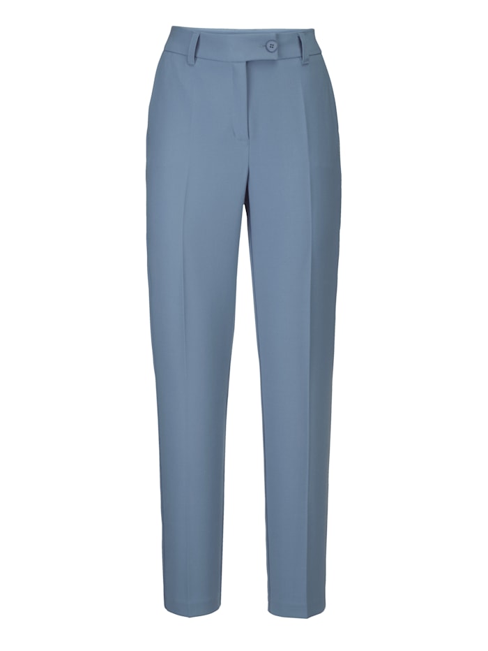 Pantalon avec plis permanents allongeants MONA Bleu ciel