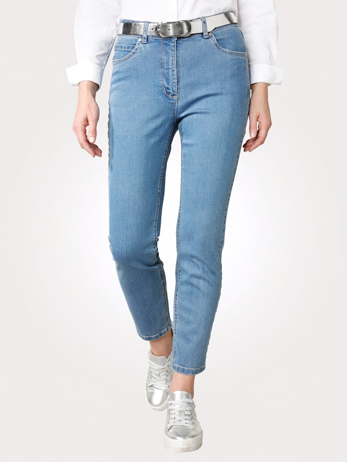 Jeans in sportief 5-pocketmodel MONA Lichtblauw