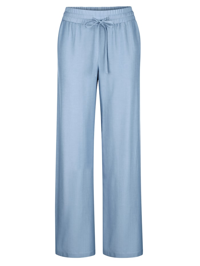Pantalon en Lyocell pour peaux sensibles Alba Moda Bleu ciel
