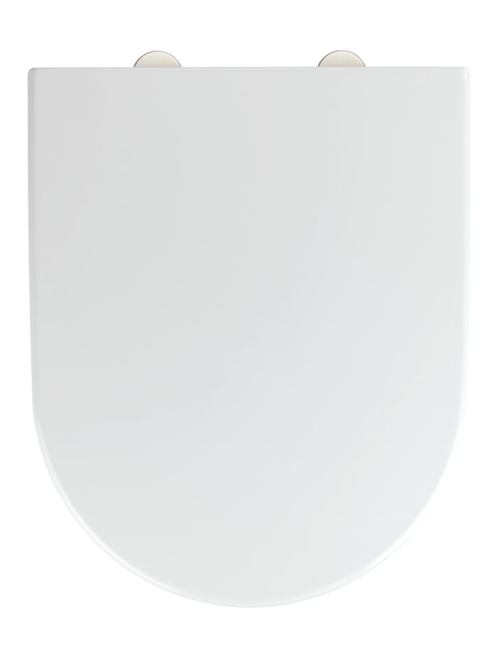 WC-Sitz Exclusive Nr. 4, aus antibakteriellem Duroplast, mit Absenkautomatik Wenko Weiß