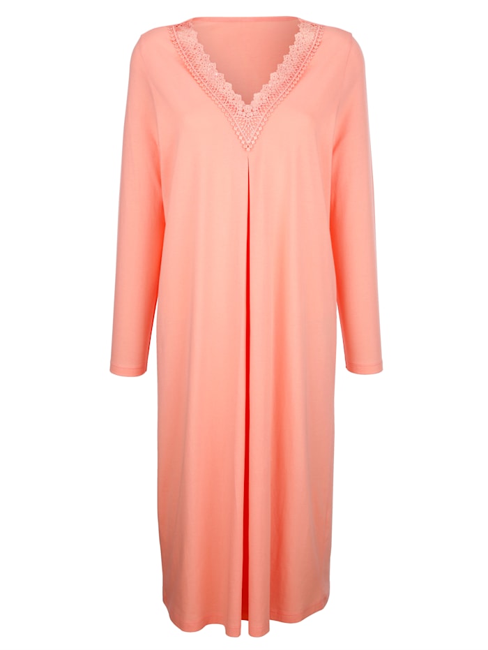 Chemises de nuit avec détails élégants en dentelle Harmony Abricot/Turquoise