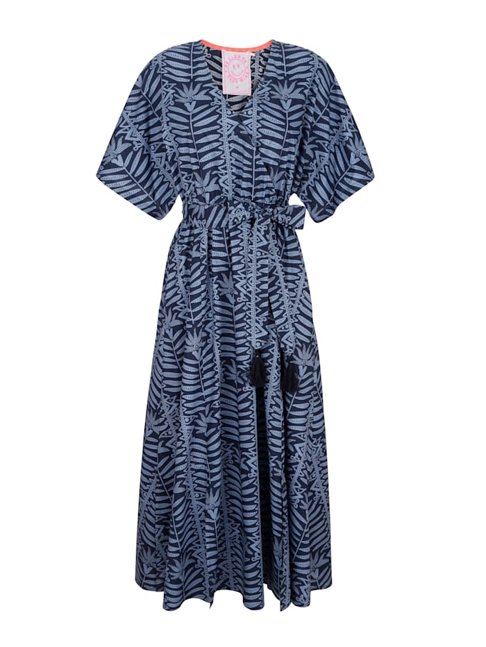 Image of Kleid in attraktiver Wickeloptik Lieblingsstück Blau