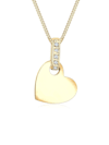 Halskette Herz Liebe Diamant (0.025 Ct.) 925 Silber