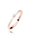 Ring Verlobung Solitär Diamant (0.03 Ct.) 925 Silber