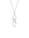 Halskette Infinity Verziert Kristalle 925 Silber