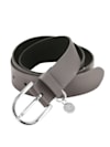 Leather belt with MONA pendant