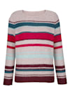 Pullover in trendigem Streifendesign