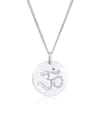 Halskette Om Mantra Yoga Symbol 925 Silber