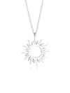 Halskette Sonne Sun Strahlen Astro Symbol 925 Silber