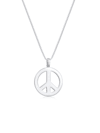 Halskette Herren Peace Frieden Massiv 925 Silber