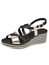 Wedge sandals with chic strap detailing
