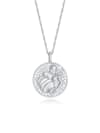 Halskette Sternzeichen Wassermann Münze 925 Silber