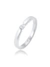 Ring Verlobungsring Diamant (0.06 Ct.) 925 Silber