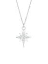 Halskette Stern Astro Basic Kristalle 925 Silber