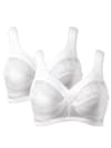 Bra with strain-relieving straps