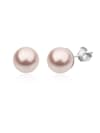Ohrringe Klassisch Synthetische Perle 925 Silber