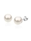 Ohrringe Basic Synthetische Perle 925 Silber