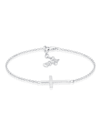 Armband Symbol Religion Kreuz Filigran Trend 925 Silber