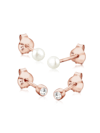 Ohrringe Set Basic Perle Kristalle 925 Silber
