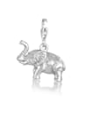 Charm Anhänger Elefant Symbol Tier Reise 925 Silber