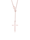 Halskette Y-Kette Kreuz Infinity Symbol 925 Silber
