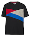 T-shirt met colour blocking dessin