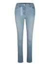Jeans met ton-sur-ton strassteentjes