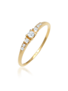 Ring Verlobungsring Diamanten (0.11 Ct) 585 Weißgold